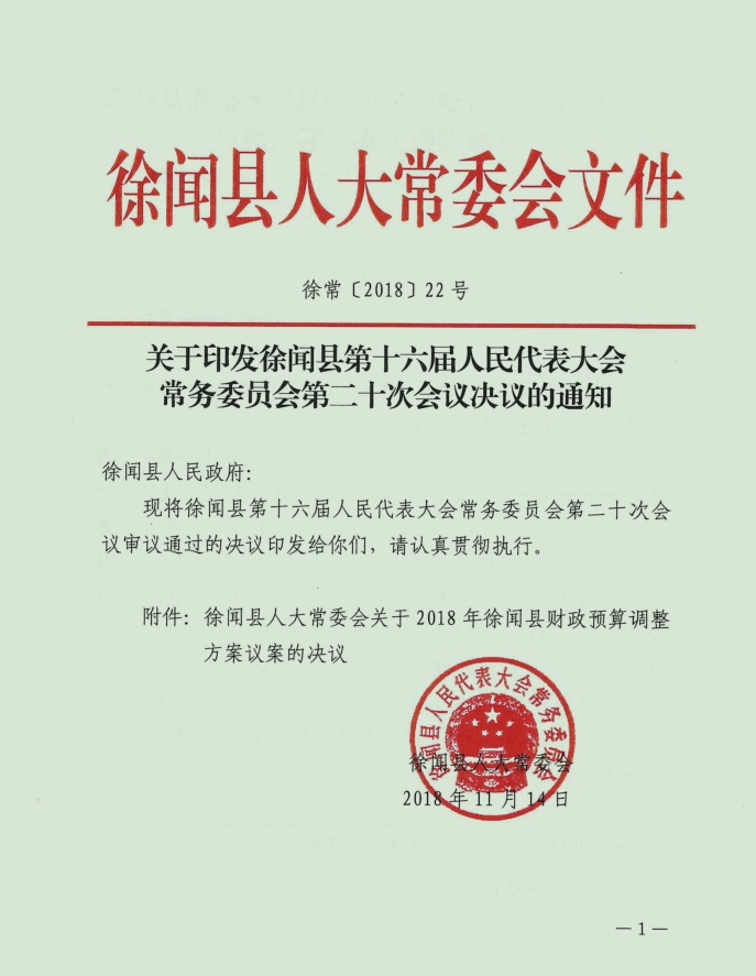 徐聞縣第十六屆人民代表大會(huì)常務(wù)委員會(huì)第二十次會(huì)議決議1.jpg